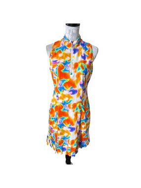 Tzu Tzu Shiloh Dress Womens Colorful Sleeveless Golf NWT Medium